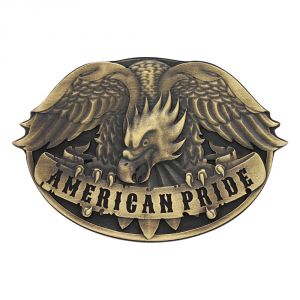 Montana Silversmiths Defending Eagle Heritage Attitude Buckle (A494C)